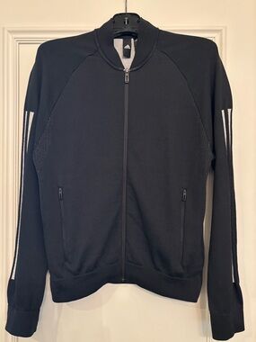 Adidas Black Full-Zip Up Track Jacket